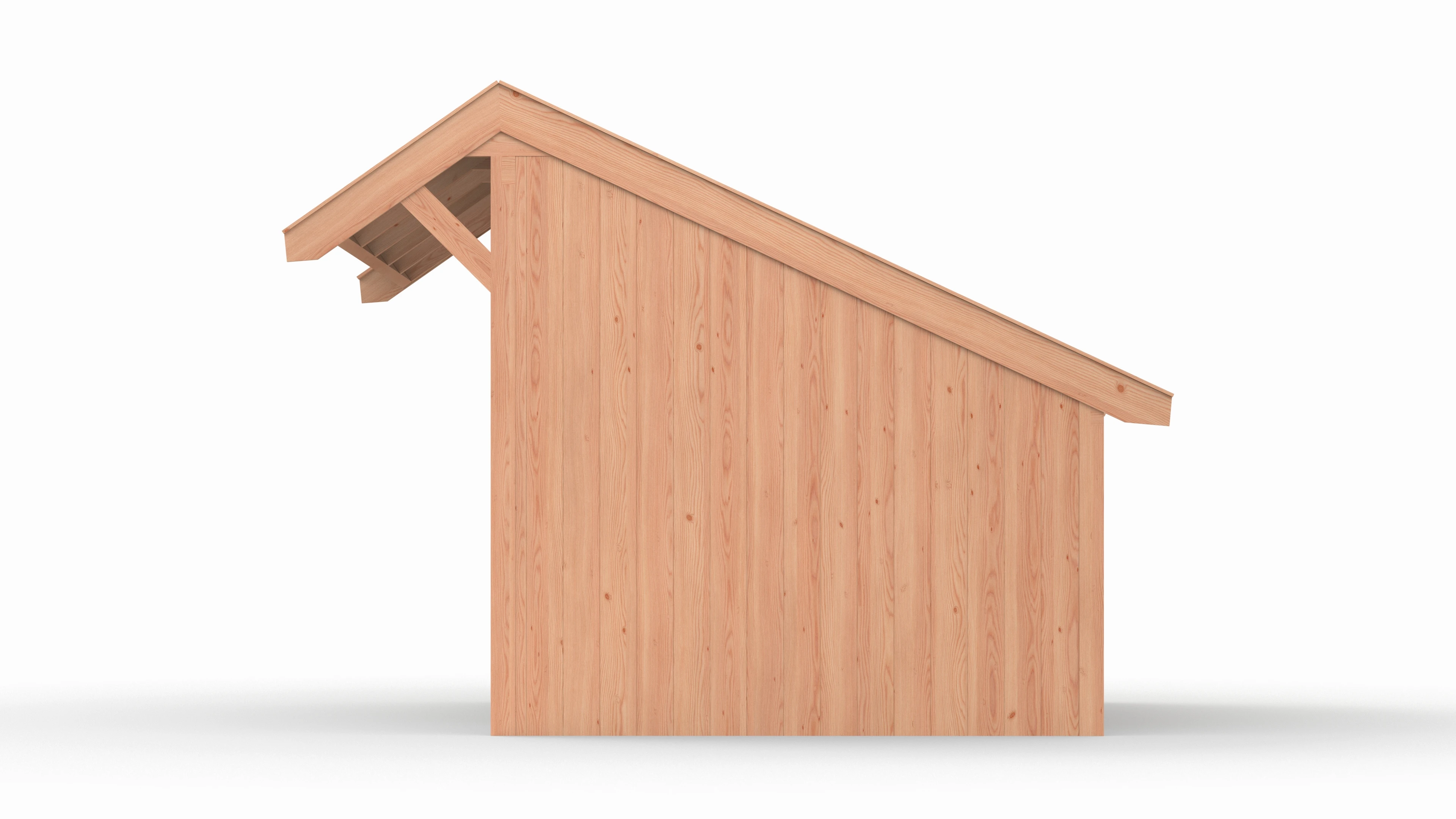 Douglas kapschuur, 400 x 300, met schuur en achterwand, Westwood Comfort - Afbeelding 5